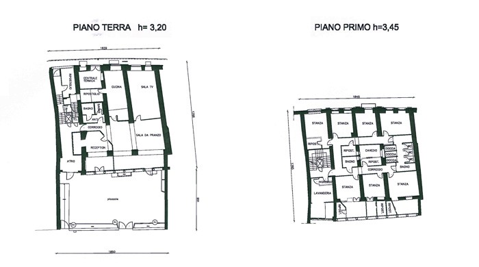 Trento – Former youth hostel floorplan