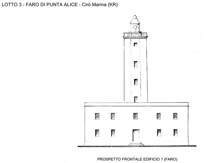 Cirò Marina (KR) – Faro di Punta Alice Pianta principale