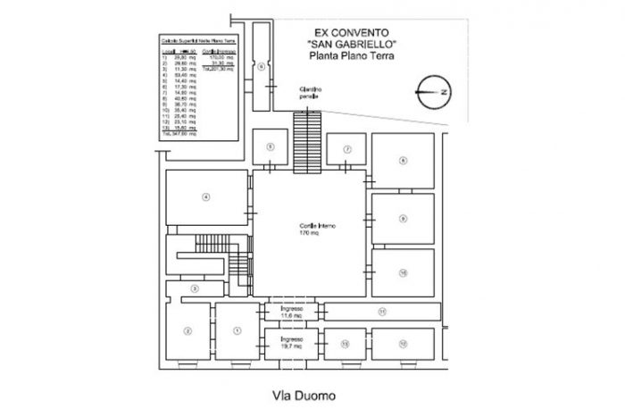 CAPUA (CE) – FORMER CONVENT SAN GABRIELLO floorplan