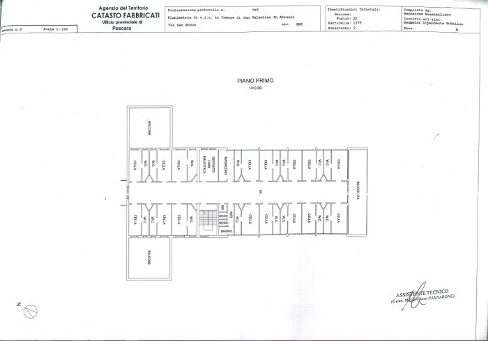 SAN VALENTINO IN ABRUZZO CITERIONE (PE) – FORMER DISTRICT PRISON floorplan