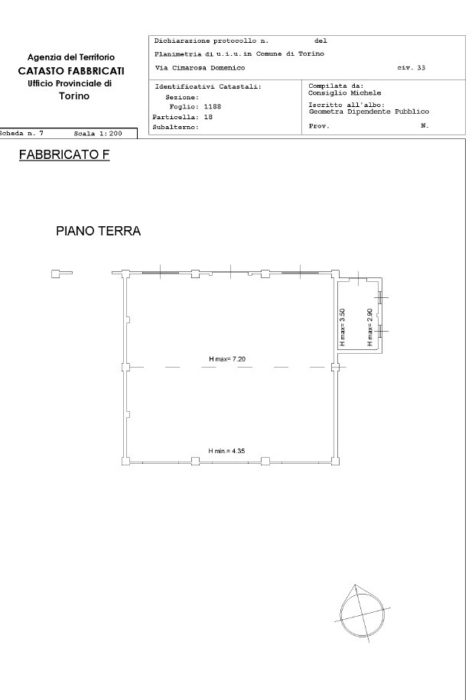 Torino – Warehouses in Via Cimarosa floorplan