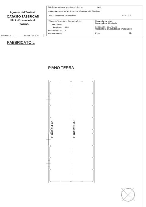 Torino – Warehouses in Via Cimarosa floorplan