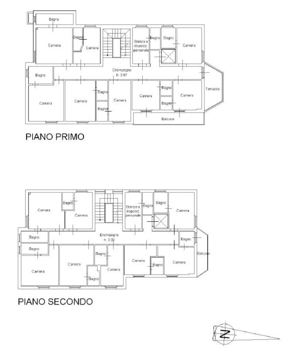 Salsomaggiore Terme (Pr) – Building for Hotel use floorplan