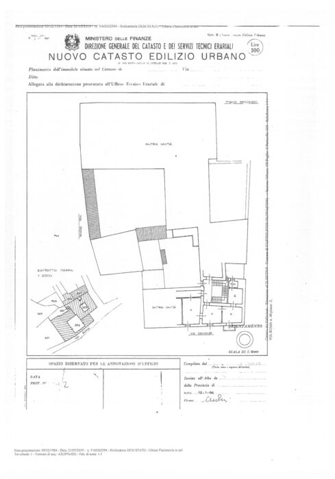 Castiglione Olona (VA) – Residential building with storage room and business premises floorplan