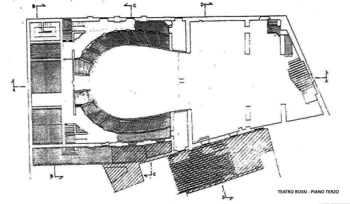 Pisa – Theatre Ernesto Rossi floorplan