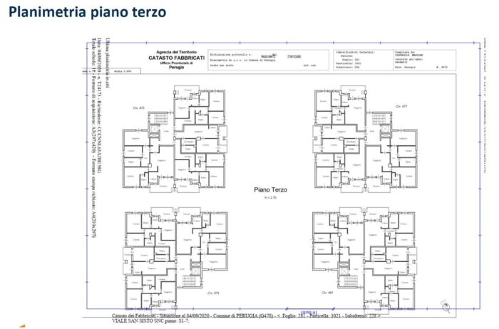 Perugia (PG) – Hotel VIA ANTIMO LIBERATI 6 floorplan