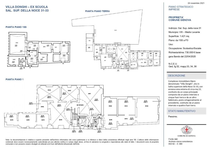 Genova – Villa Donghi floorplan