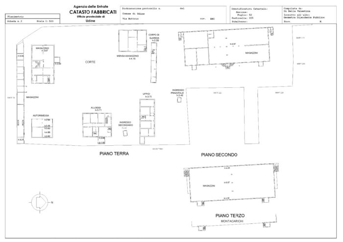 Udine – Former provisions and equipment warehouse floorplan