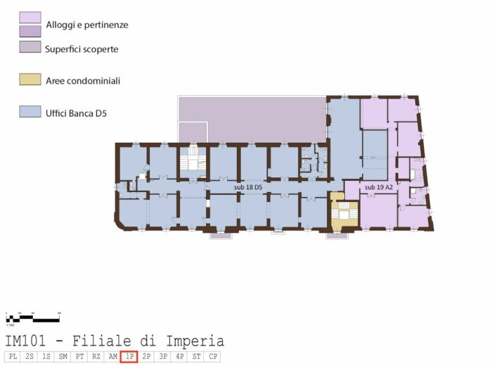 IMPERIA – Edificio cielo/terra sito in Via felice Cascione, 39 Pianta principale