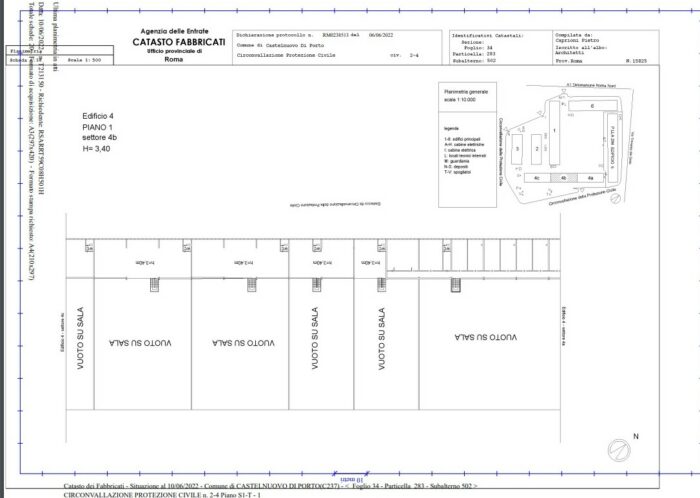 CASTELNUOVO DI PORTO (RM) – Real Estate Property– INAIL floorplan