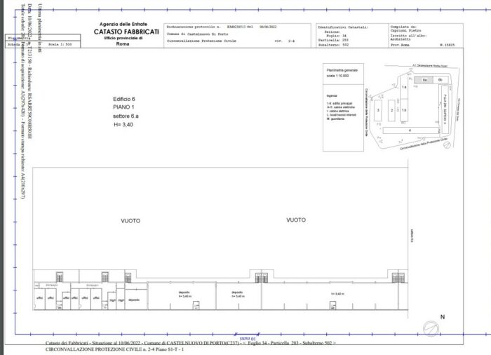 CASTELNUOVO DI PORTO (RM) – Real Estate Property– INAIL floorplan