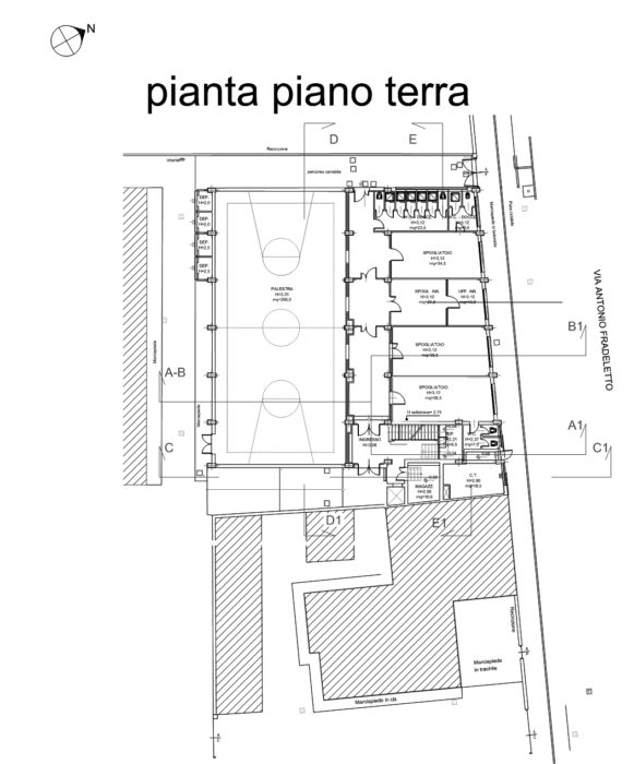 VENEZIA – EX PALAZZINA DELLA CHIMICA DELL’I.T.I.S. ‘ANTONIO PACINOTTI’ Pianta principale