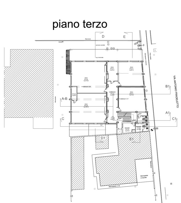 Venice – Former Chemistry Building of “Antonio Pacinotti” Technical College floorplan