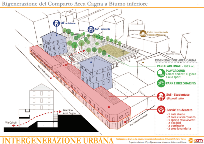 Varese – Student Dormitory – Urban Regeneration Project floorplan