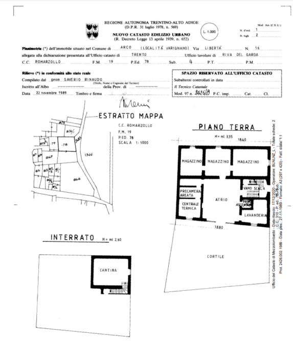 Varignano d’Arco (TN) – “Casa Bresciani” floorplan