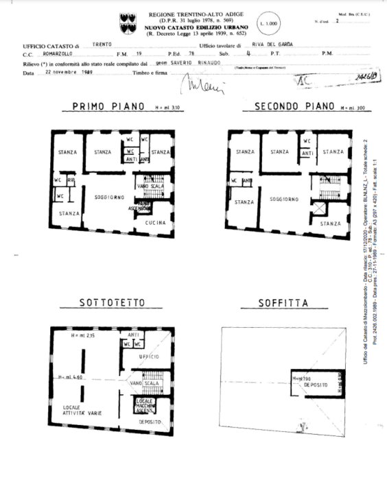 Varignano d’Arco (TN) – “Casa Bresciani” floorplan