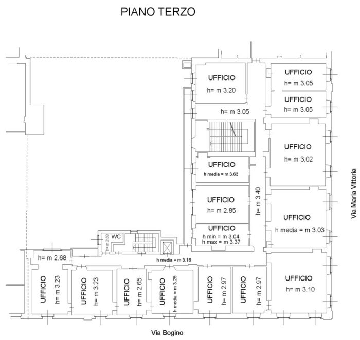 Torino (TO) – Palazzo Ferrero della Marmora Pianta principale