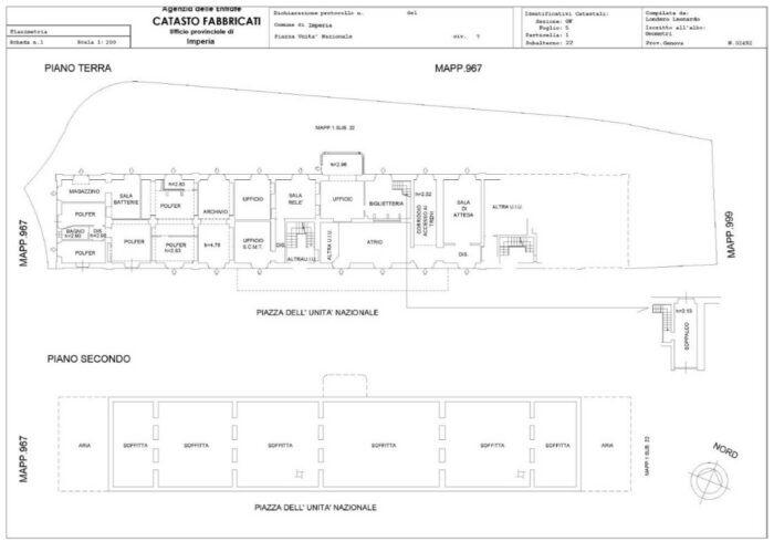 Imperia (IM) – Former Railway Station and Surrounding Areas floorplan