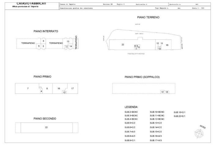 Imperia (IM) – Former Railway Station and Surrounding Areas floorplan