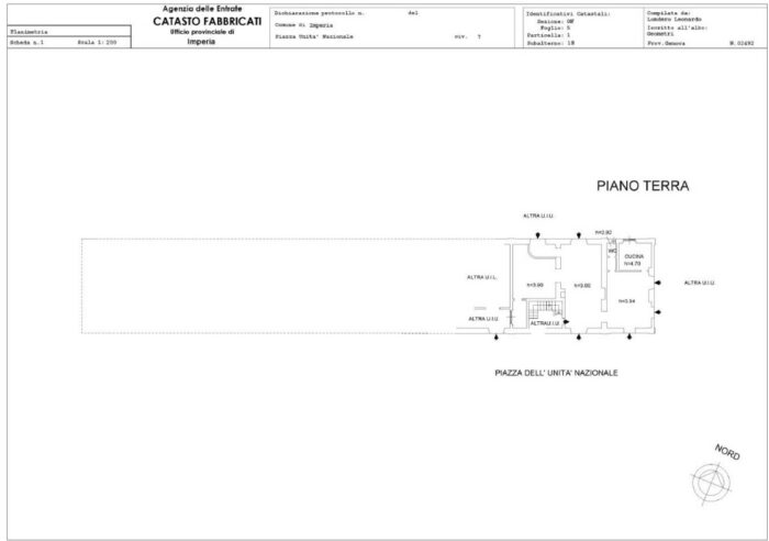 Imperia (IM) – Former Railway Station and Surrounding Areas floorplan