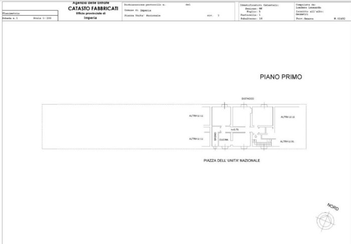 Imperia (IM) – Ex stazione ferroviaria ed aree limitrofe Pianta principale