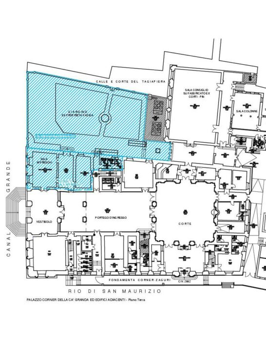 Venice (VE) – Garden and Rooms in Palazzo Ca’ Corner floorplan