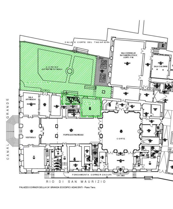Venice (VE) – Garden and Rooms in Palazzo Ca’ Corner floorplan