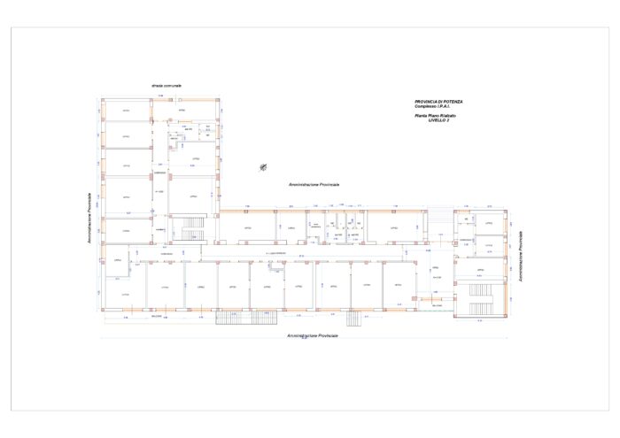 Potenza (PZ) – Ex Istituto Provinciale Assistenza Infanzia (I.P.A.I.) Pianta principale
