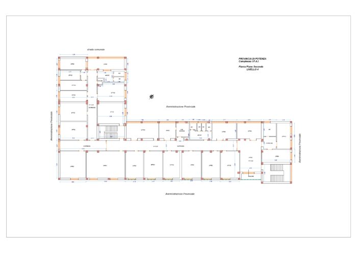 Potenza (PZ) – Ex Istituto Provinciale Assistenza Infanzia (I.P.A.I.) Pianta principale
