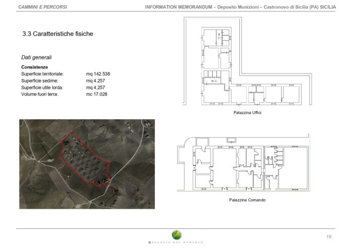 Castronovo di Sicilia (PA) – Ammunition Depot Lercara Friddi floorplan