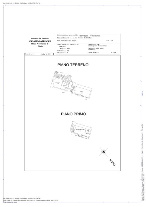Biella (BI) – Ex De Martini Pianta principale