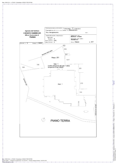 Monchiero (CN) – Ex Fasano/Rolfo Pianta principale