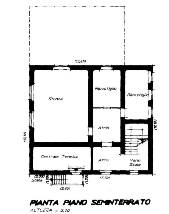 Trento (TN) – Former “Ghiaie” Nursery School floorplan