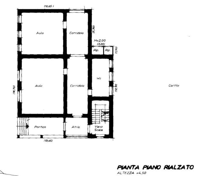 Trento (TN) – Former “Ghiaie” Nursery School floorplan