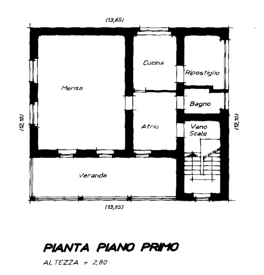Trento (TN) – Former “Ghiaie” Nursery School floorplan