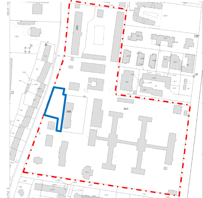 Bari (BA) – Former Bonomo Hospital floorplan