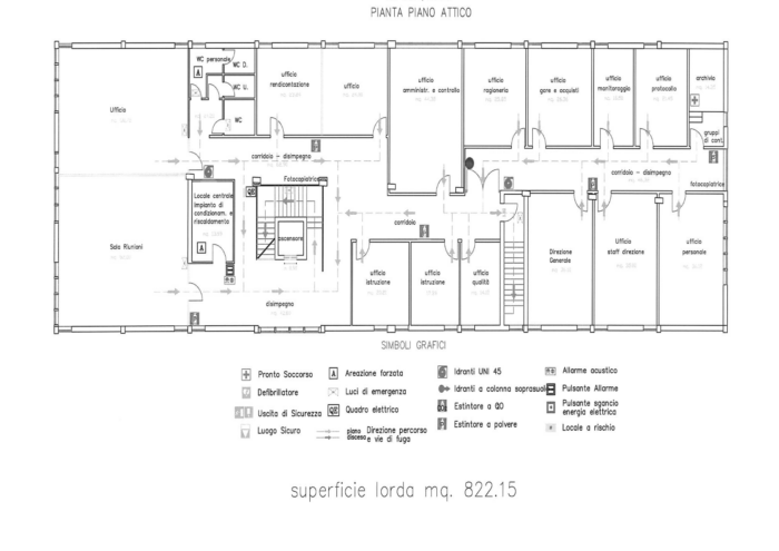 Potenza (PZ)- uffici ex sede APOFIL Pianta principale