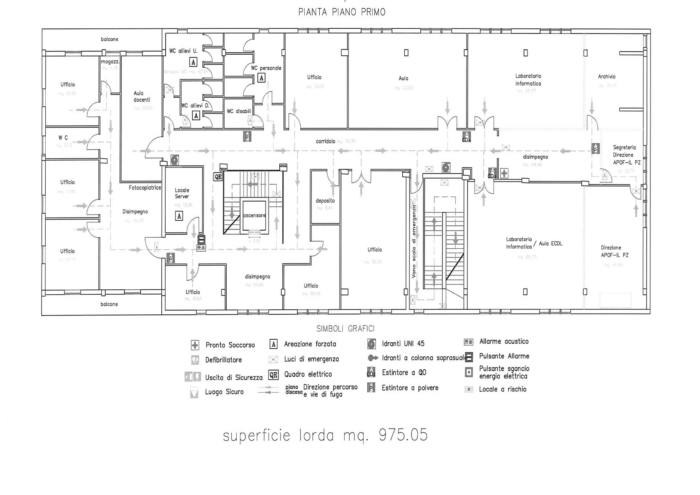 Potenza (PZ)- uffici ex sede APOFIL Pianta principale
