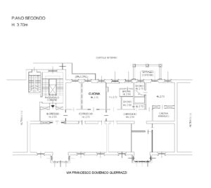 Milan (MI) – Elegant residence in the Arco della Pace neighbourhood Floorplan