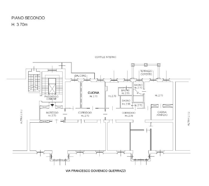 Milan (MI) – Elegant residence in the Arco della Pace neighbourhood floorplan