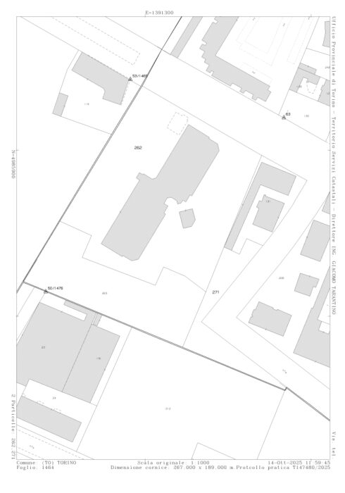 Torino – Compendio immobiliare sito in Via Plava n. 75 Pianta principale
