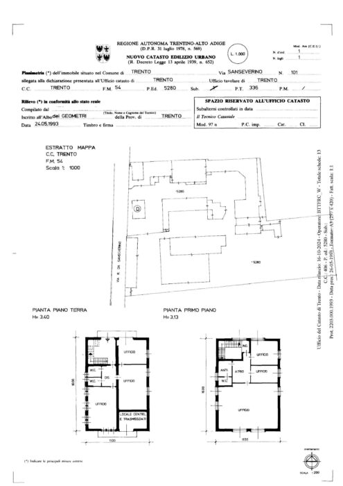 Trento (TN) – Complex in via Sanseverino floorplan
