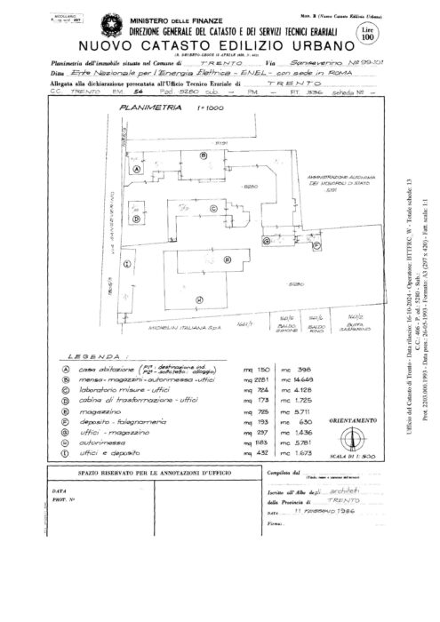 Trento (TN) – Complex in via Sanseverino floorplan