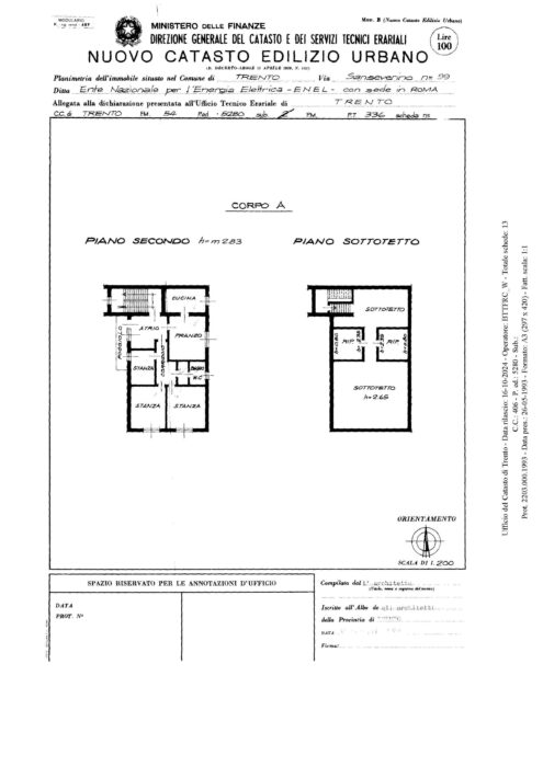 Trento (TN) – Complex in via Sanseverino floorplan