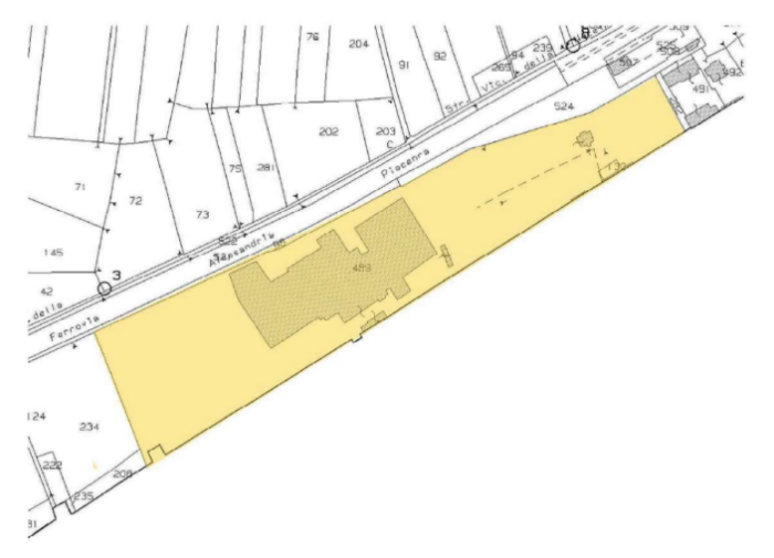 Santa Giuletta (PV) – Stabilimento Industriale area ex Vinal SpA Pianta principale