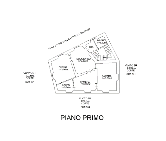 Varese (VA) – Ex Ferrovia Bettole Di Varese Pianta principale