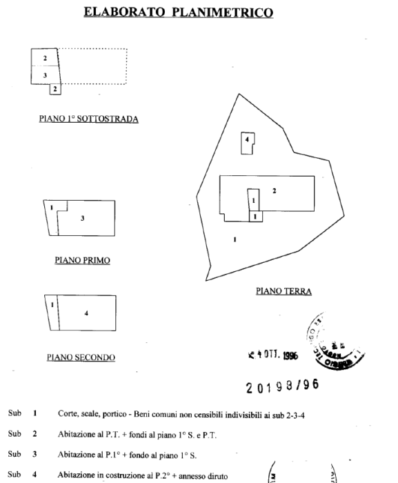 Città Di Castello (PG) – Capuzza Pianta principale