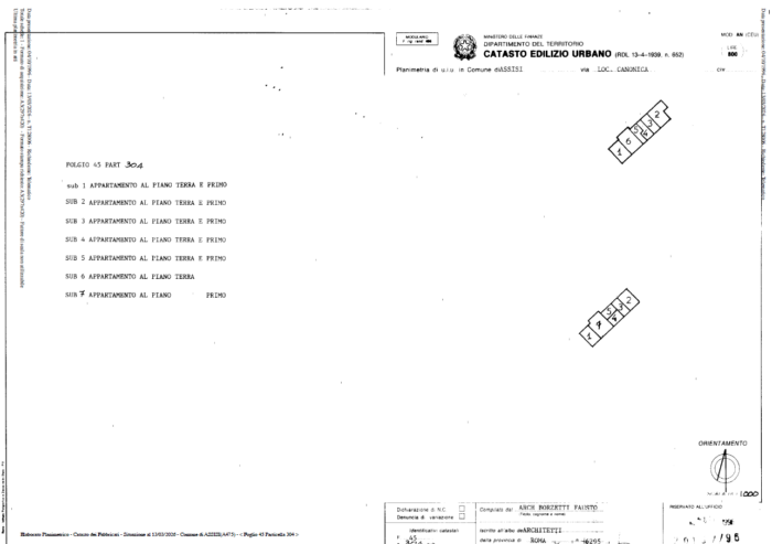 Assisi (PG) – Canonica Pianta principale