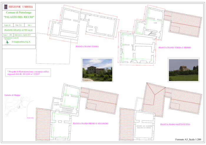 Pietralunga (PG) – Palazzo del Riccio Pianta principale