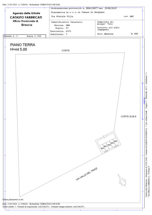 Brescia (BS) – Ex Caserma Magnolini Pianta principale